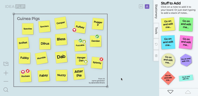 Business Model Canvas Template — Ideaflip — Online Sticky Notes