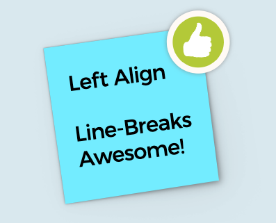 Text Align Note